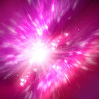 Фотопечать, светящийся фиолетовый взрыв