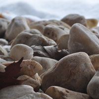Фотопечать, макро: прибрежные камни