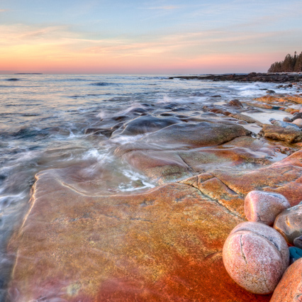 Фотопечать: море, берег, камни