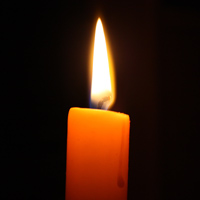 Фотопечать: горящая свеча
