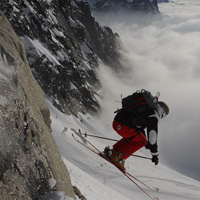 Фотопечать: лыжник, спуск с горы