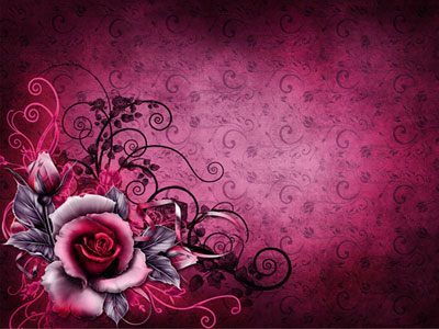Рисунок для фотопечати: винтажные фиолетовые розы