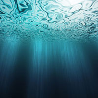 Фотопечать: поверхность воды из глубины