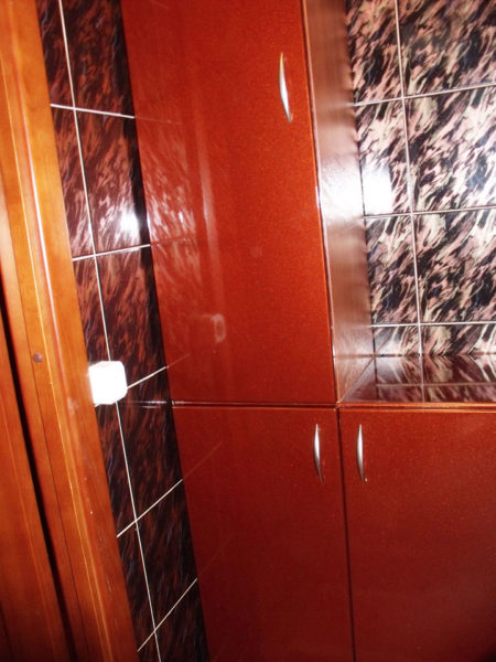 Шкаф в ванной, МДФ пленочная
